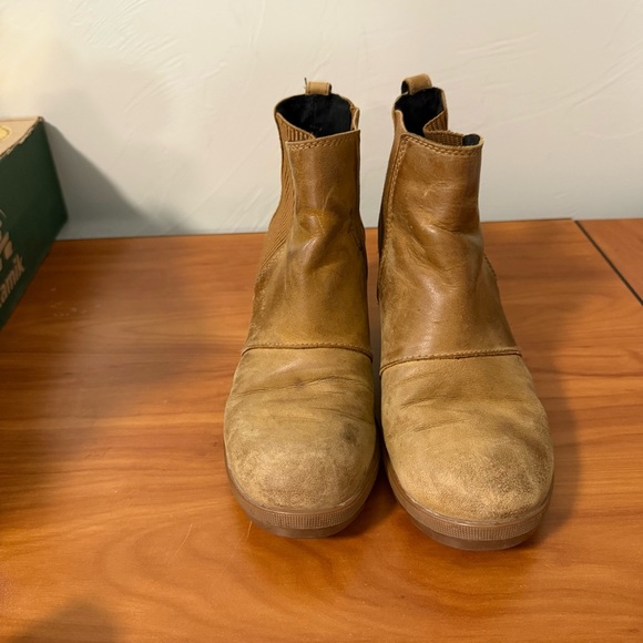Sorel Joan Of Arctic Wedge‎ II Chelsea Boot Camel Brown 1808551224 Size 7.5 - Picture 2 of 8